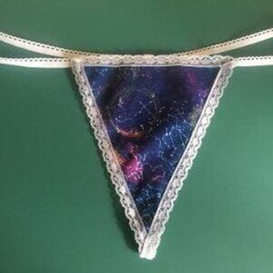 Womens ZODIAC SIGNS Astrology Astronomy Gstring Thong Sexy Lingerie Underwear